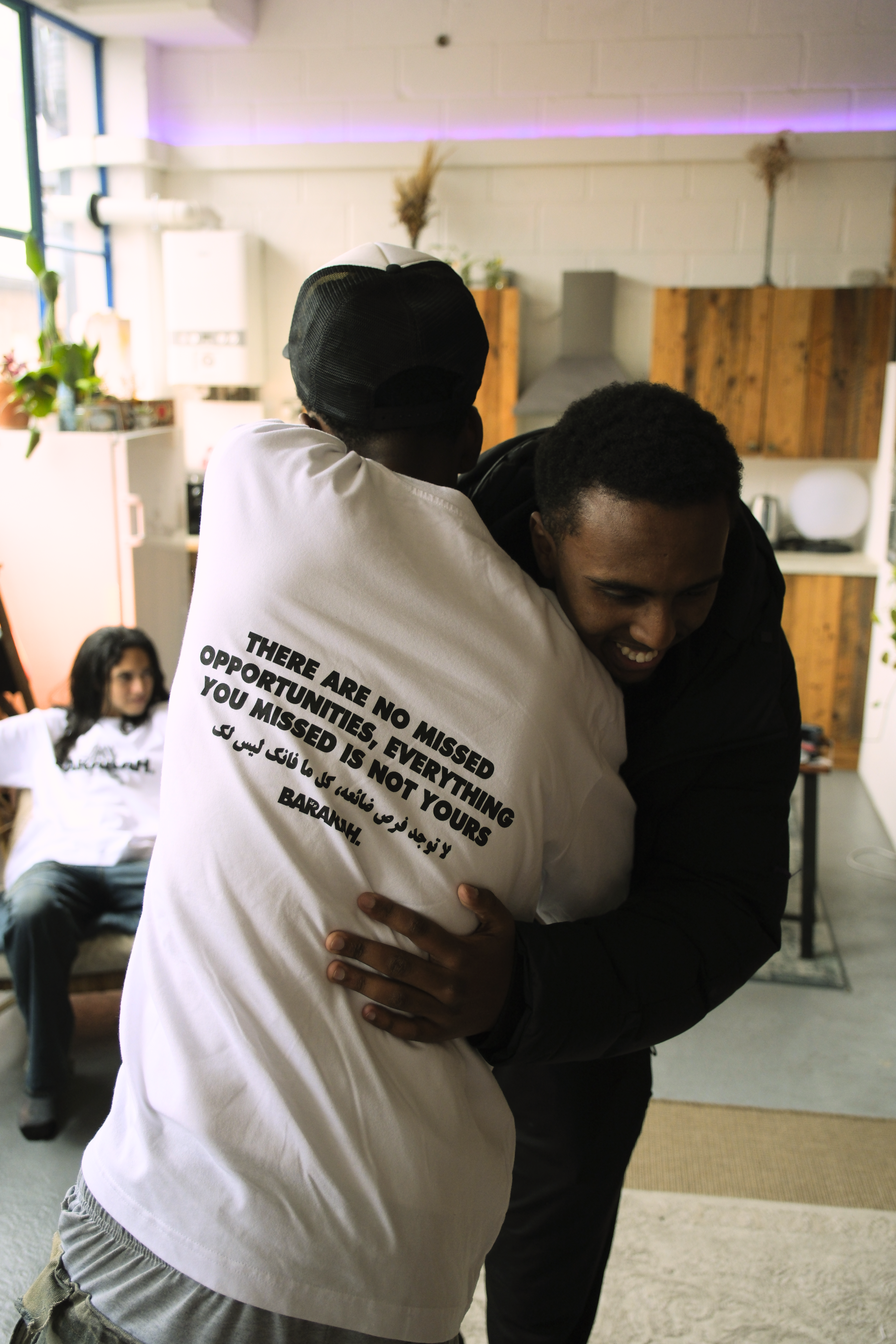 BARAKAH. "NO MISSED OPPORTUNITIES" WHITE TEE